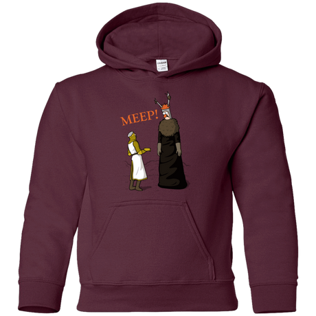 Sweatshirts Maroon / YS The Knight Who Says MEEP Youth Hoodie