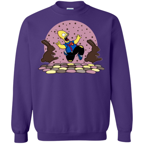Sweatshirts Purple / Small The Land of Chocolate Crewneck Sweatshirt