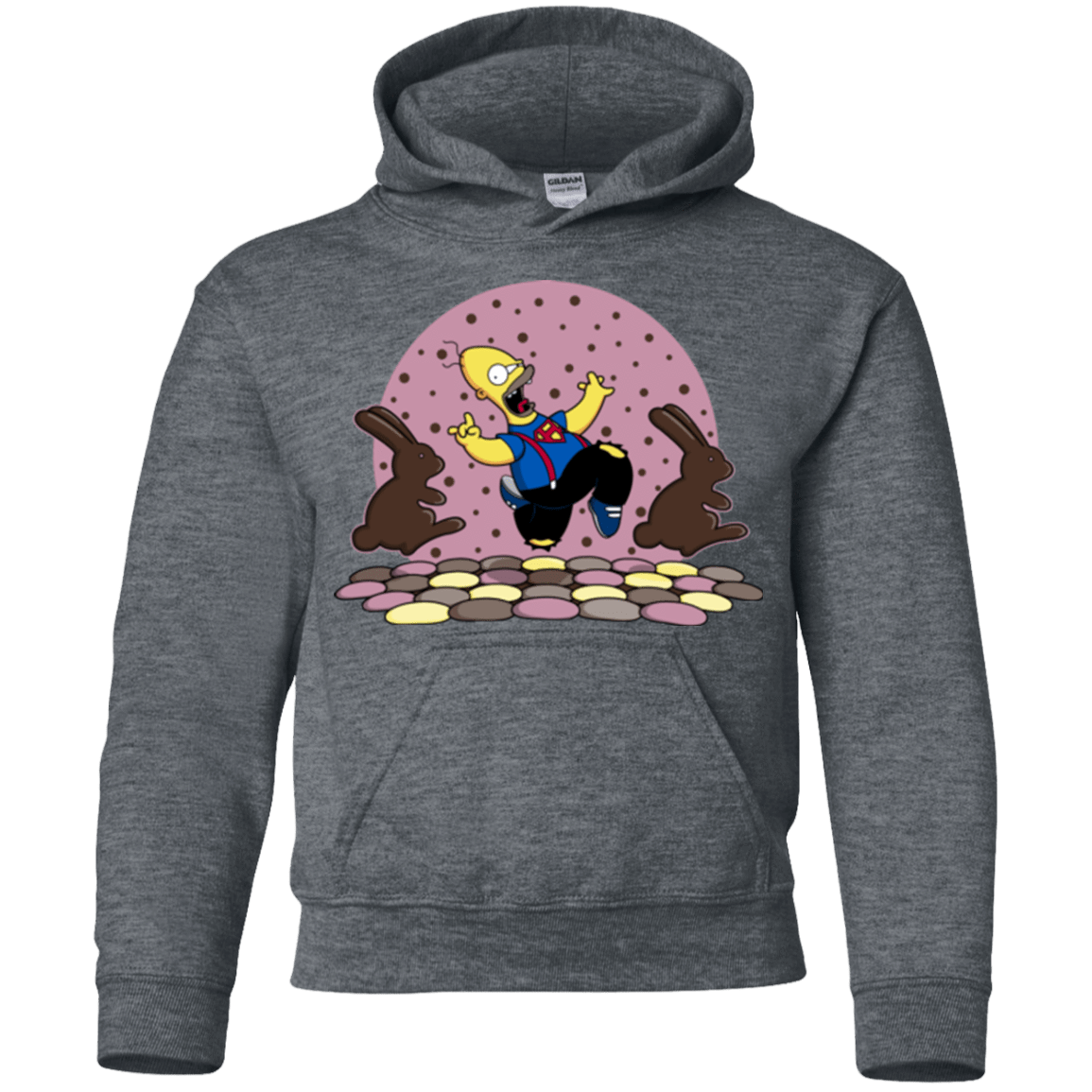 Sweatshirts Dark Heather / YS The Land of Chocolate Youth Hoodie