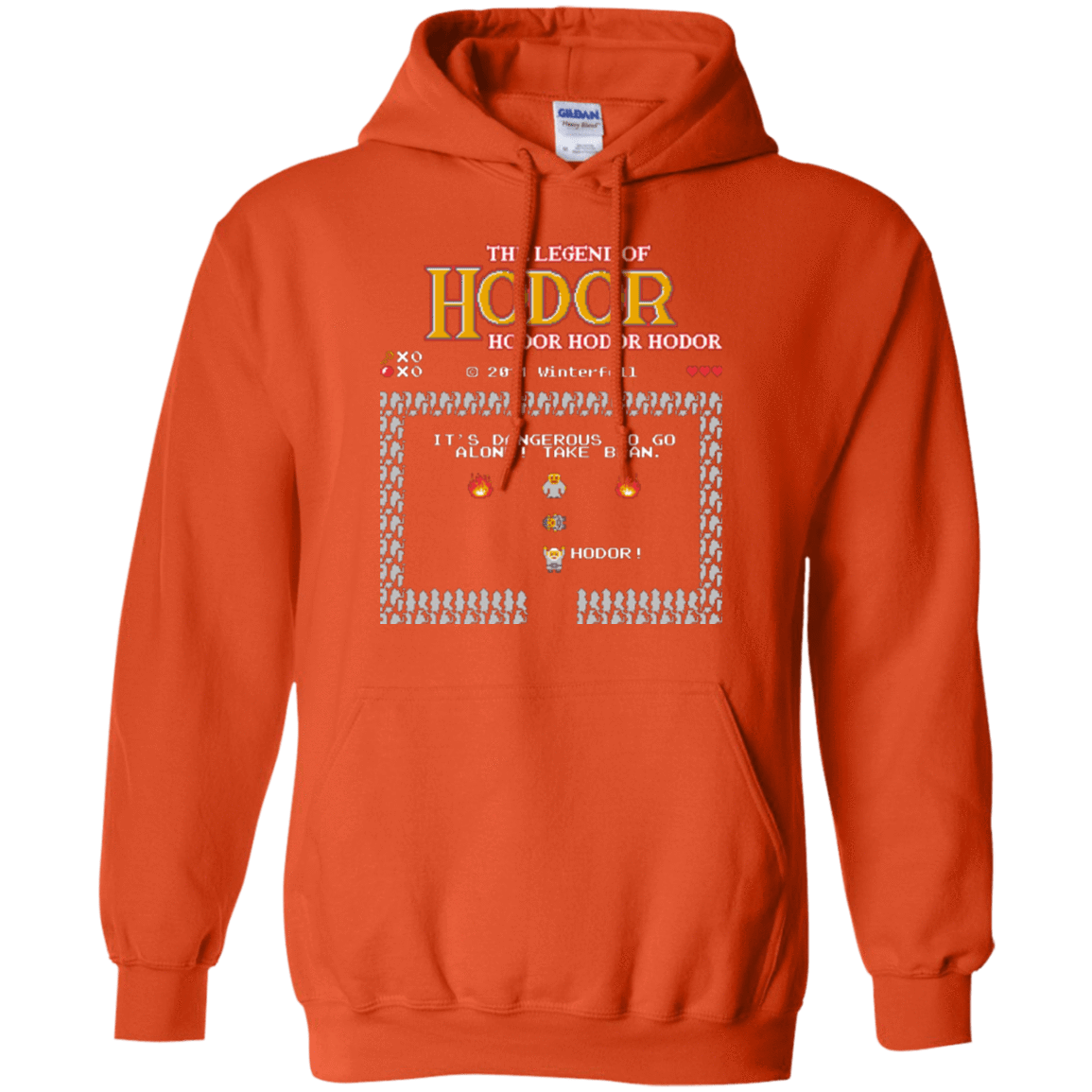 Sweatshirts Orange / Small The Legend of Hodor Pullover Hoodie