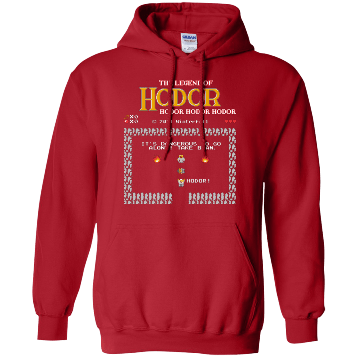 Sweatshirts Red / Small The Legend of Hodor Pullover Hoodie