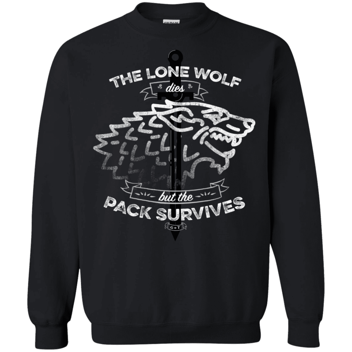 Sweatshirts Black / S The Lone Wolf Crewneck Sweatshirt