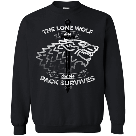 Sweatshirts Black / S The Lone Wolf Crewneck Sweatshirt