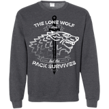 Sweatshirts Dark Heather / S The Lone Wolf Crewneck Sweatshirt