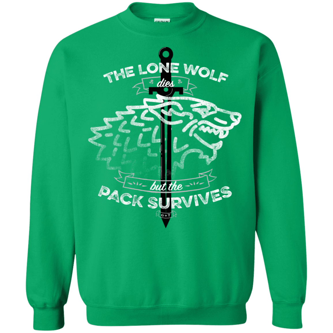 Sweatshirts Irish Green / S The Lone Wolf Crewneck Sweatshirt