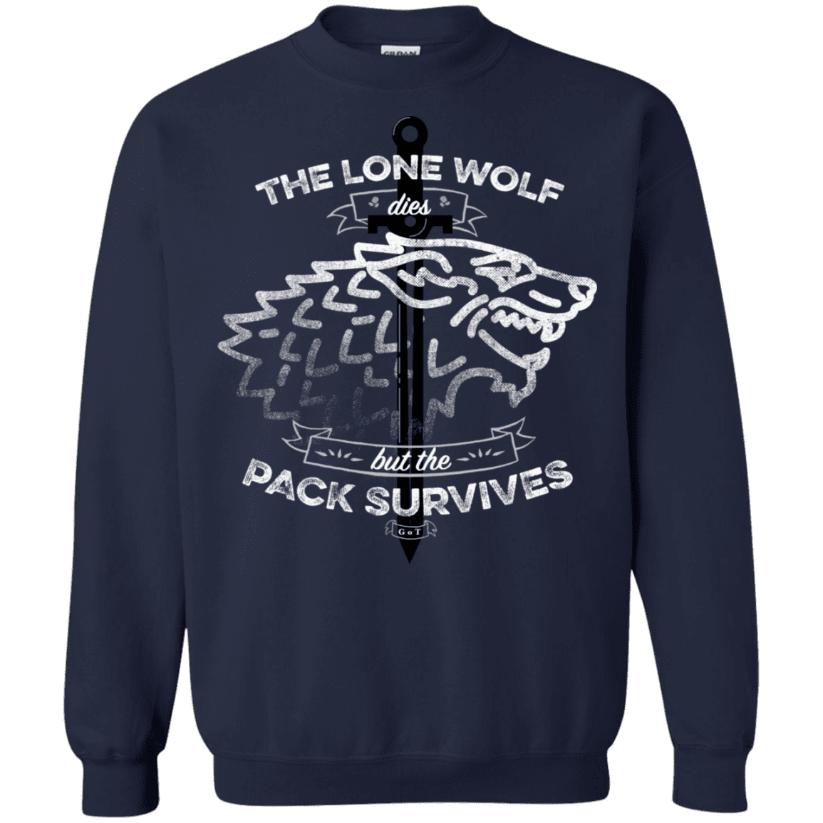 Sweatshirts Navy / S The Lone Wolf Crewneck Sweatshirt