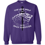 Sweatshirts Purple / S The Lone Wolf Crewneck Sweatshirt