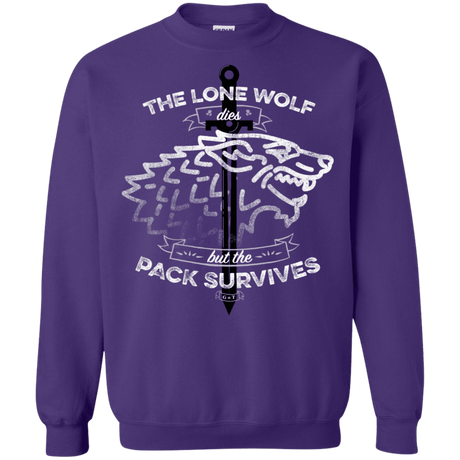 Sweatshirts Purple / S The Lone Wolf Crewneck Sweatshirt