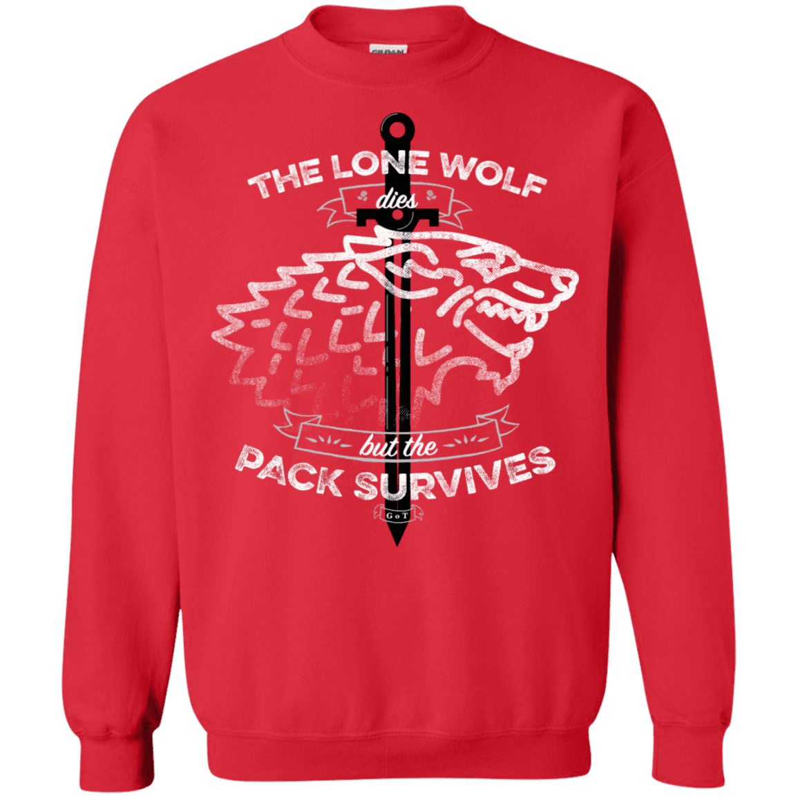 Sweatshirts Red / S The Lone Wolf Crewneck Sweatshirt