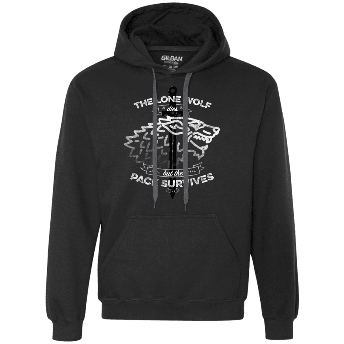 Sweatshirts Black / S The Lone Wolf Premium Fleece Hoodie