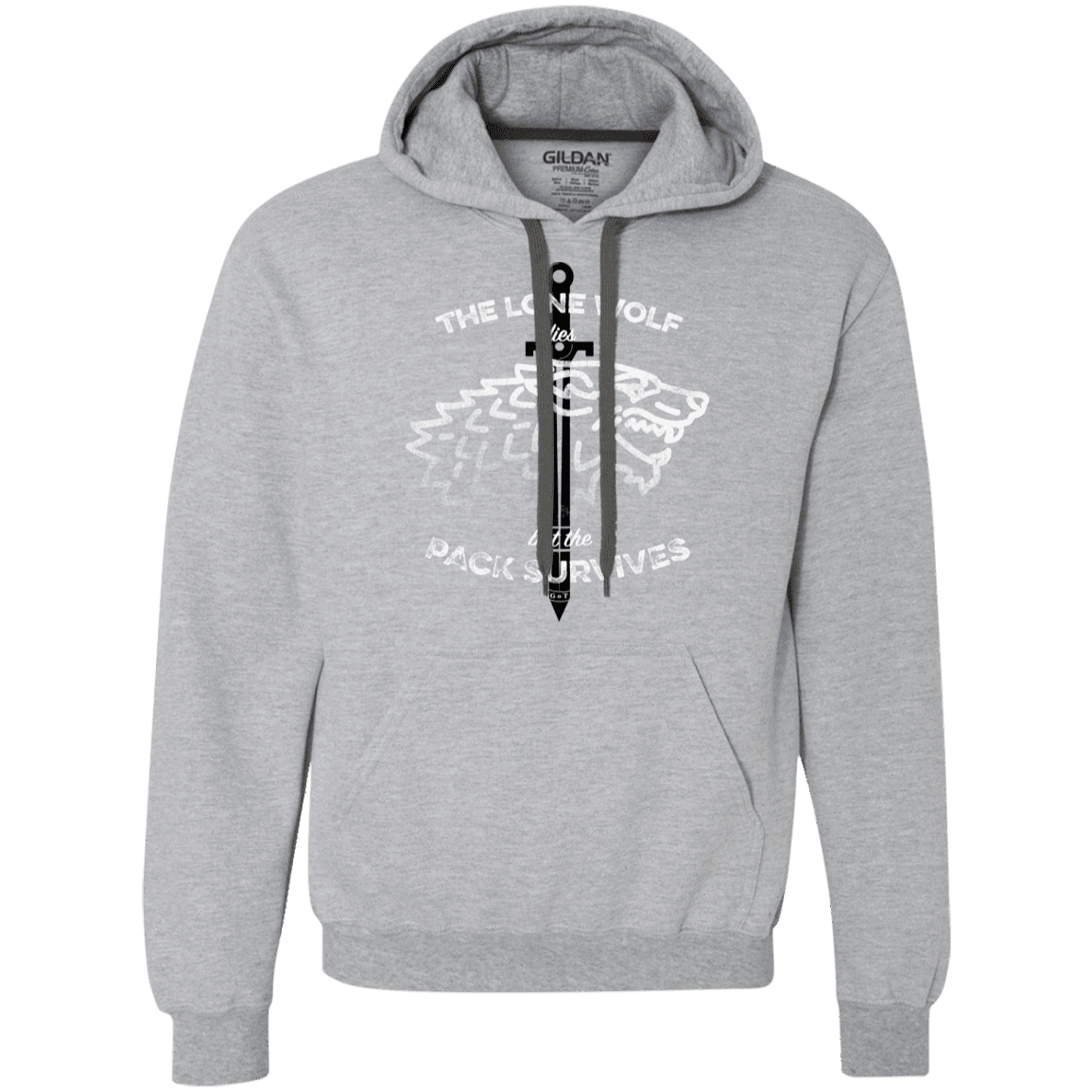 Sweatshirts Sport Grey / S The Lone Wolf Premium Fleece Hoodie