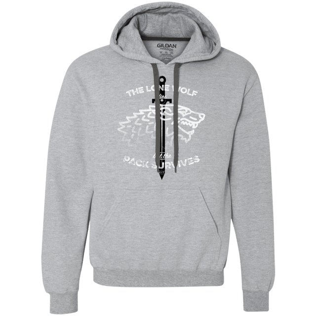 Sweatshirts Sport Grey / S The Lone Wolf Premium Fleece Hoodie