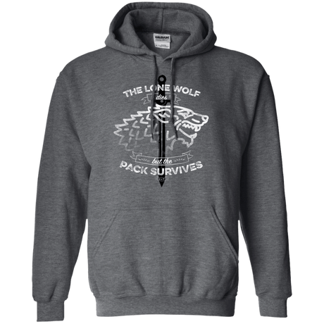 Sweatshirts Dark Heather / S The Lone Wolf Pullover Hoodie