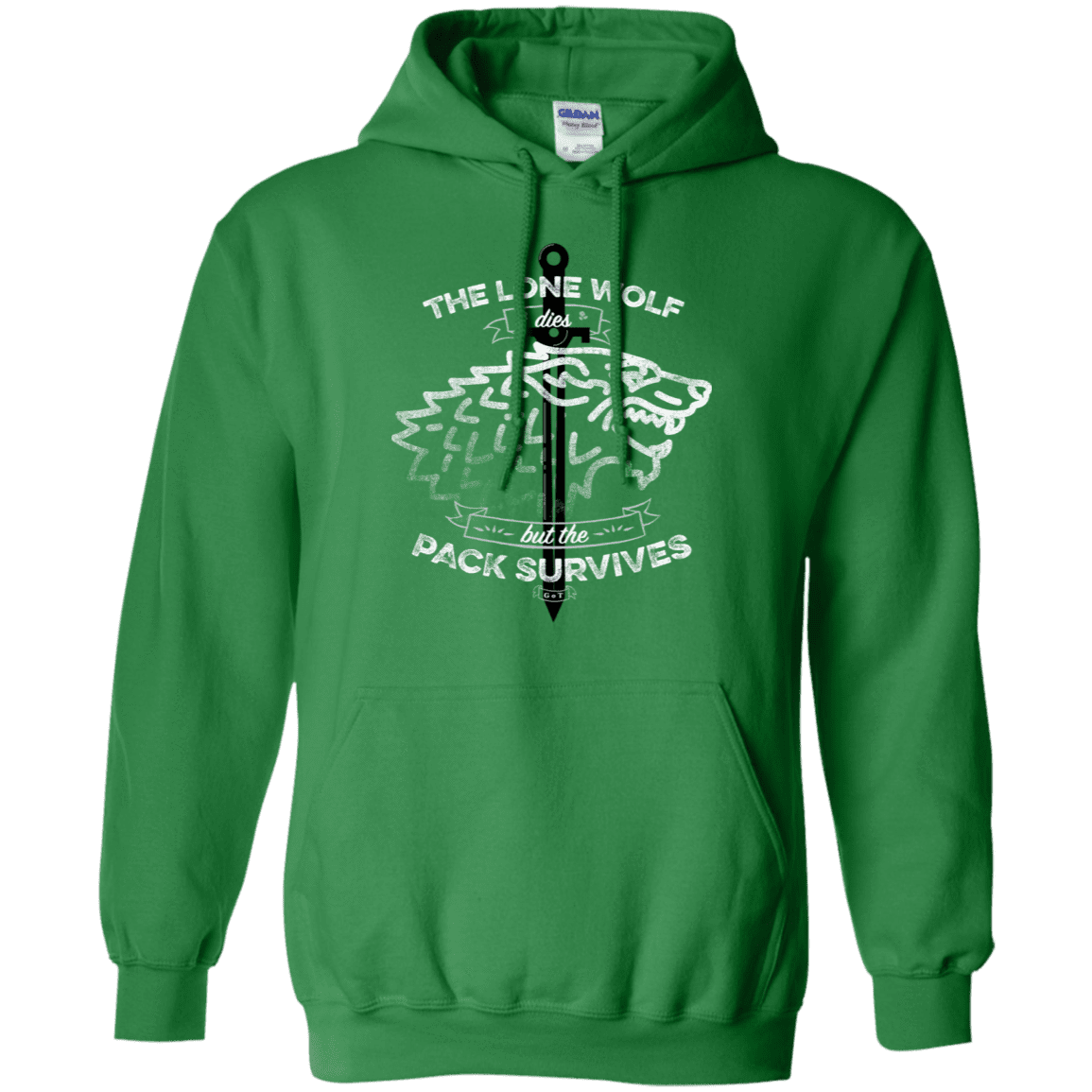 Sweatshirts Irish Green / S The Lone Wolf Pullover Hoodie