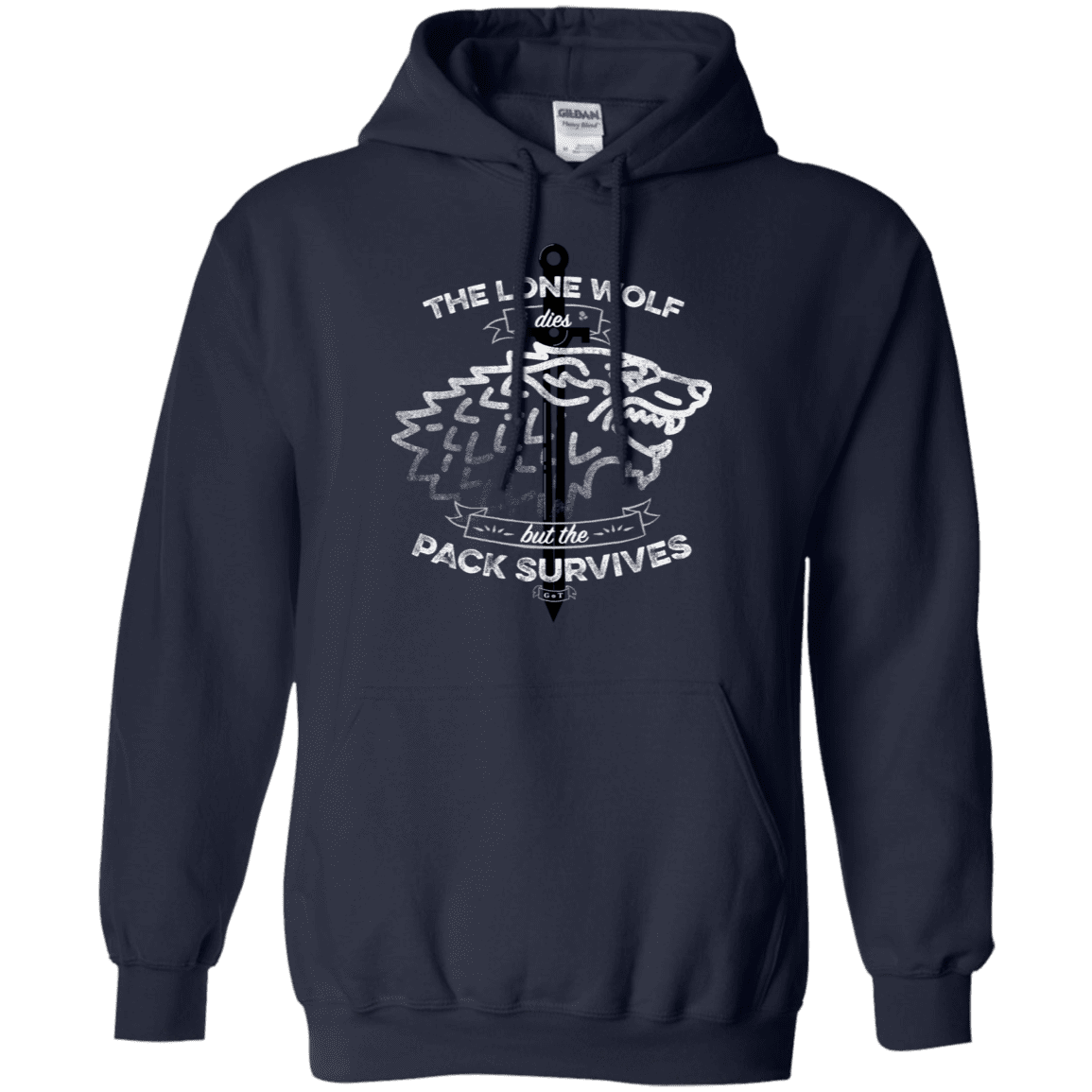 Sweatshirts Navy / S The Lone Wolf Pullover Hoodie