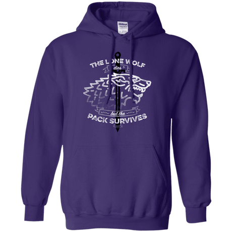 Sweatshirts Purple / S The Lone Wolf Pullover Hoodie