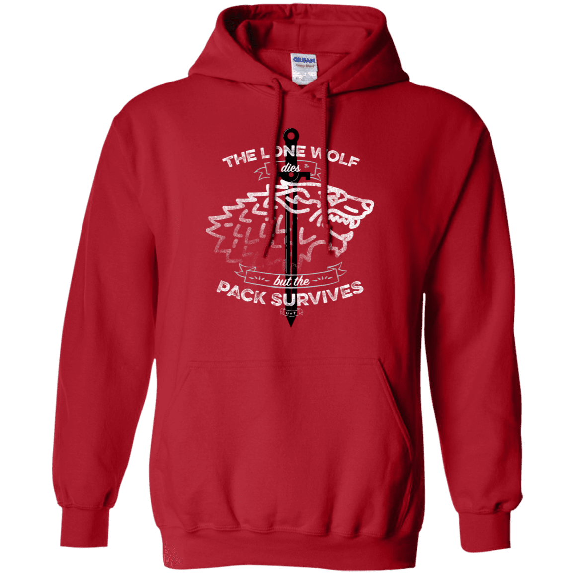 Sweatshirts Red / S The Lone Wolf Pullover Hoodie