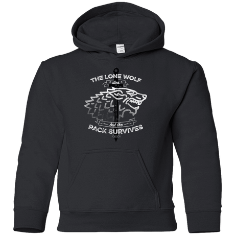 Sweatshirts Black / YS The Lone Wolf Youth Hoodie