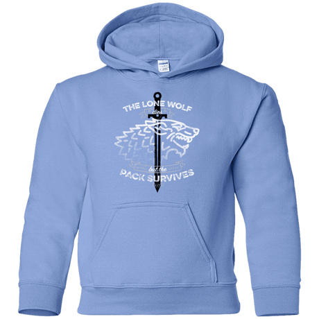 Sweatshirts Carolina Blue / YS The Lone Wolf Youth Hoodie