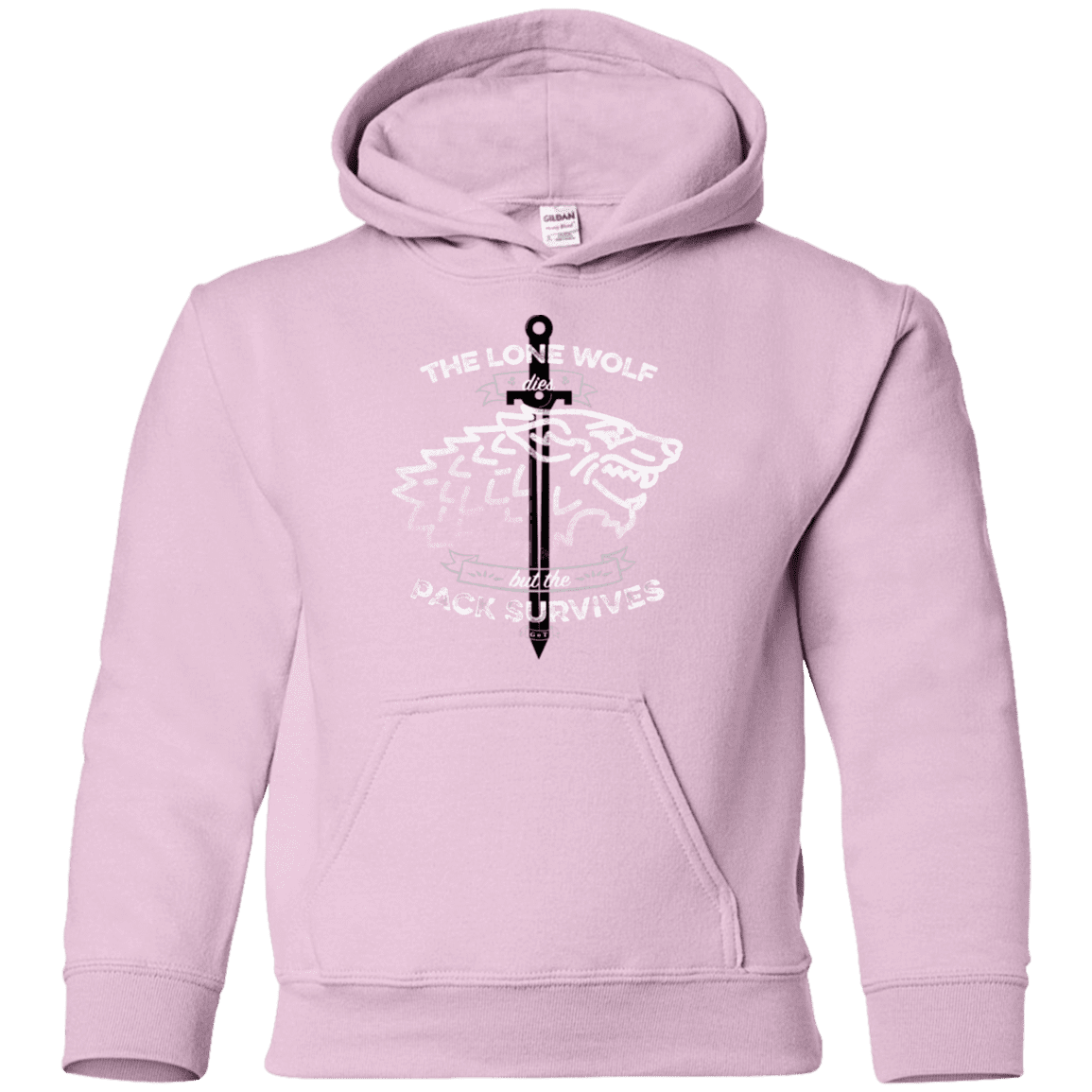 Sweatshirts Light Pink / YS The Lone Wolf Youth Hoodie