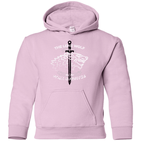 Sweatshirts Light Pink / YS The Lone Wolf Youth Hoodie