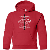 Sweatshirts Red / YS The Lone Wolf Youth Hoodie