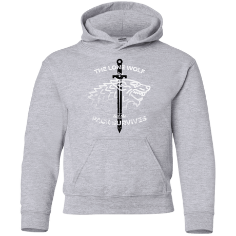 Sweatshirts Sport Grey / YS The Lone Wolf Youth Hoodie