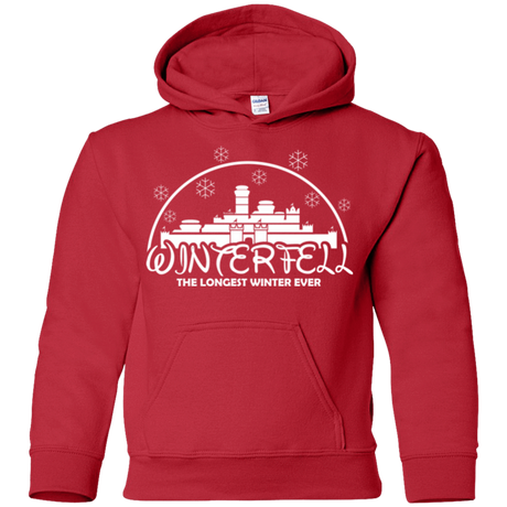 Sweatshirts Red / YS The longest winter Youth Hoodie