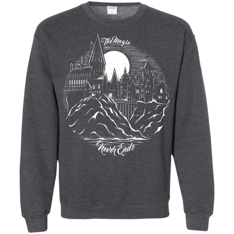 Sweatshirts Dark Heather / Small The Magic Never Ends Crewneck Sweatshirt