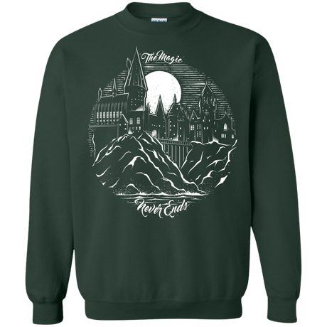 Sweatshirts Forest Green / Small The Magic Never Ends Crewneck Sweatshirt