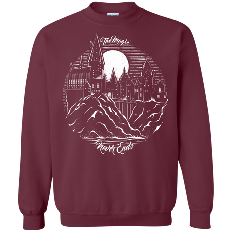 Sweatshirts Maroon / Small The Magic Never Ends Crewneck Sweatshirt
