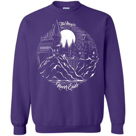 Sweatshirts Purple / Small The Magic Never Ends Crewneck Sweatshirt