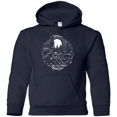 Sweatshirts Navy / YS The Magic Never Ends Youth Hoodie