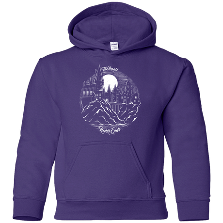 Sweatshirts Purple / YS The Magic Never Ends Youth Hoodie