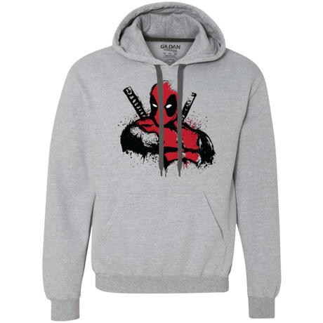 Sweatshirts Sport Grey / Small The Merc in Red Premium Fleece Hoodie