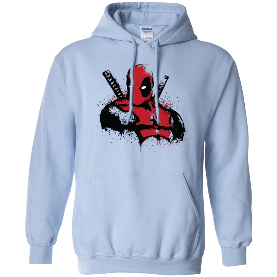 Sweatshirts Light Blue / Small The Merc in Red Pullover Hoodie