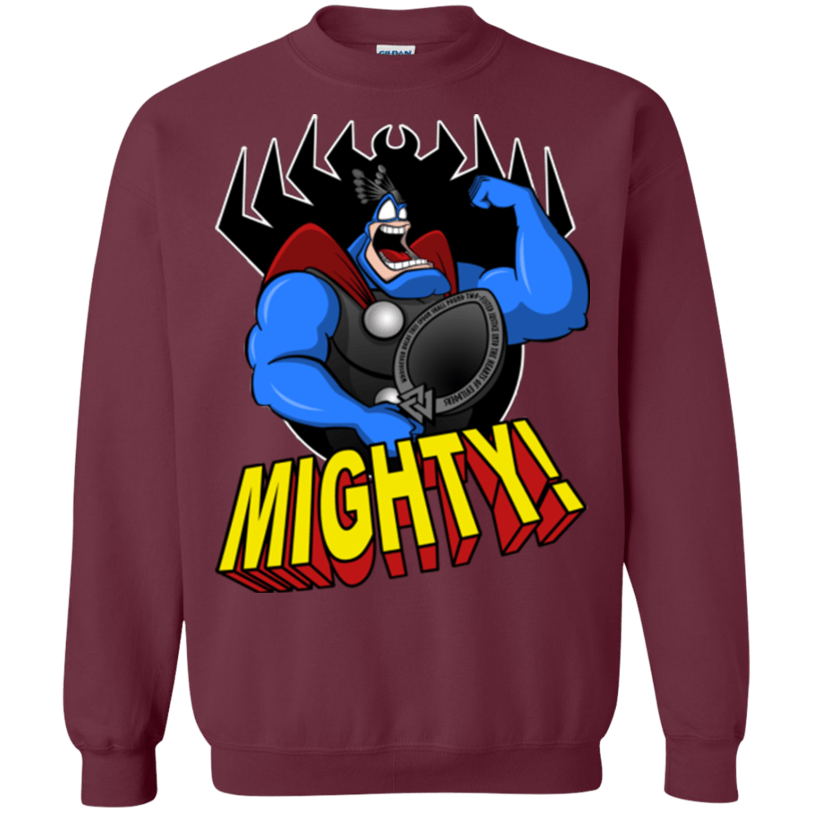 Sweatshirts Maroon / Small The Mighty Tick Crewneck Sweatshirt