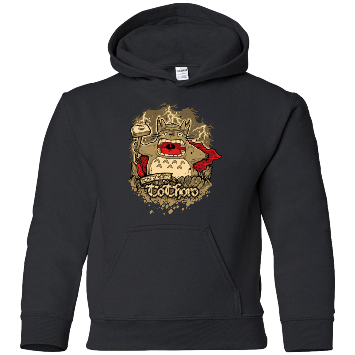 Sweatshirts Black / YS The Mighty Tothoro Youth Hoodie