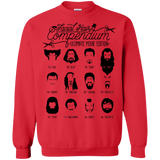 Sweatshirts Red / Small The Movie Facial Hair Compendium Crewneck Sweatshirt