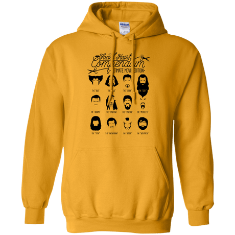 Sweatshirts Gold / Small The Movie Facial Hair Compendium Pullover Hoodie