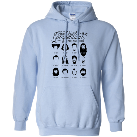 Sweatshirts Light Blue / Small The Movie Facial Hair Compendium Pullover Hoodie