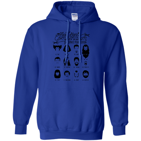 Sweatshirts Royal / Small The Movie Facial Hair Compendium Pullover Hoodie