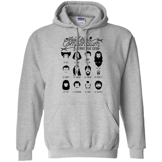 Sweatshirts Sport Grey / Small The Movie Facial Hair Compendium Pullover Hoodie