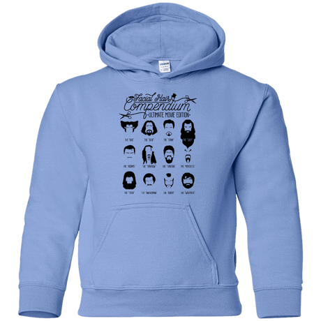 Sweatshirts Carolina Blue / YS The Movie Facial Hair Compendium Youth Hoodie