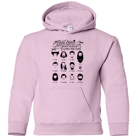 Sweatshirts Light Pink / YS The Movie Facial Hair Compendium Youth Hoodie