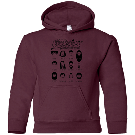 Sweatshirts Maroon / YS The Movie Facial Hair Compendium Youth Hoodie