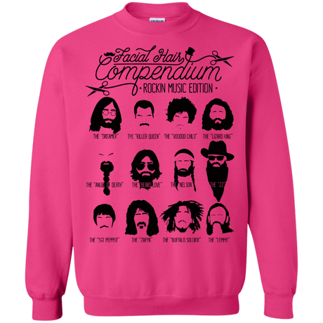 Sweatshirts Heliconia / S The Music Facial Hair Compendium Crewneck Sweatshirt