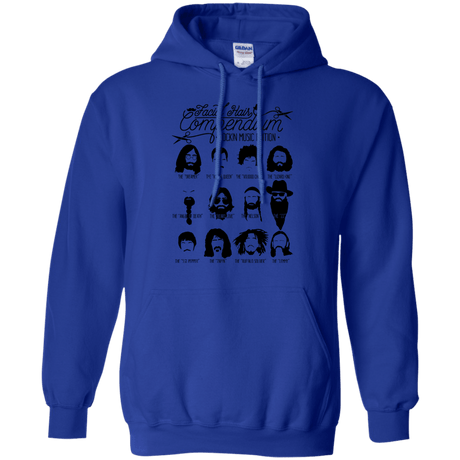 Sweatshirts Royal / S The Music Facial Hair Compendium Pullover Hoodie