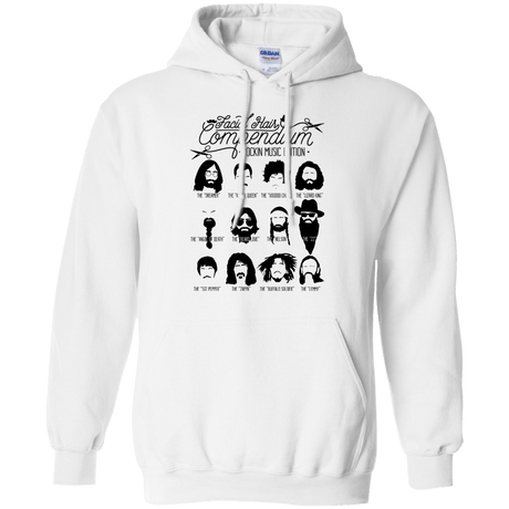 Sweatshirts White / S The Music Facial Hair Compendium Pullover Hoodie