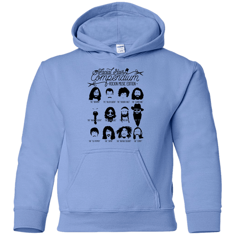 Sweatshirts Carolina Blue / YS The Music Facial Hair Compendium Youth Hoodie